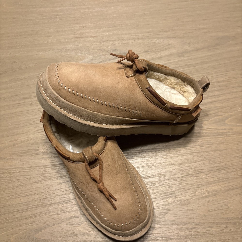 UGG - Tasman Regenerate Suede Sherling Moc Slippers Size 9