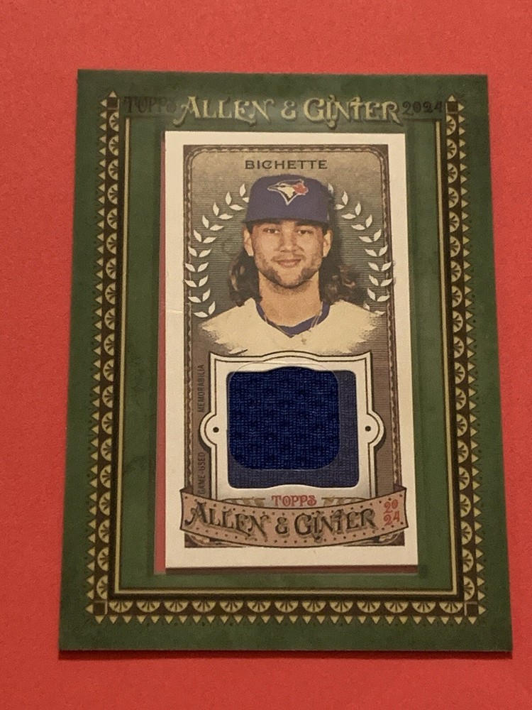 BO BICHETTE 2024 Topps Allen & Ginter MINI FRAMED GAME USED JERSEY RELIC #MFR-BB