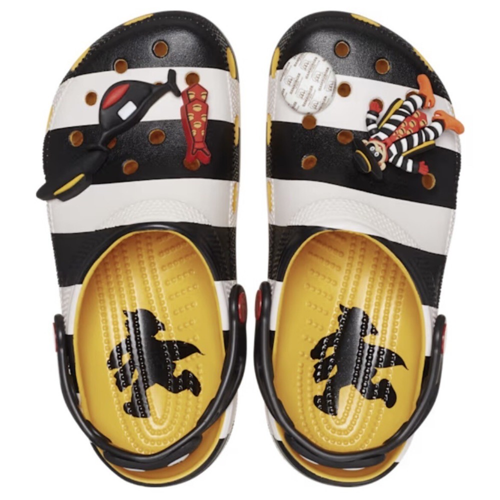 McDonald's × Crocs Classic Clog Hamburglar 209393-066 Mens Size 8 - Womens 10