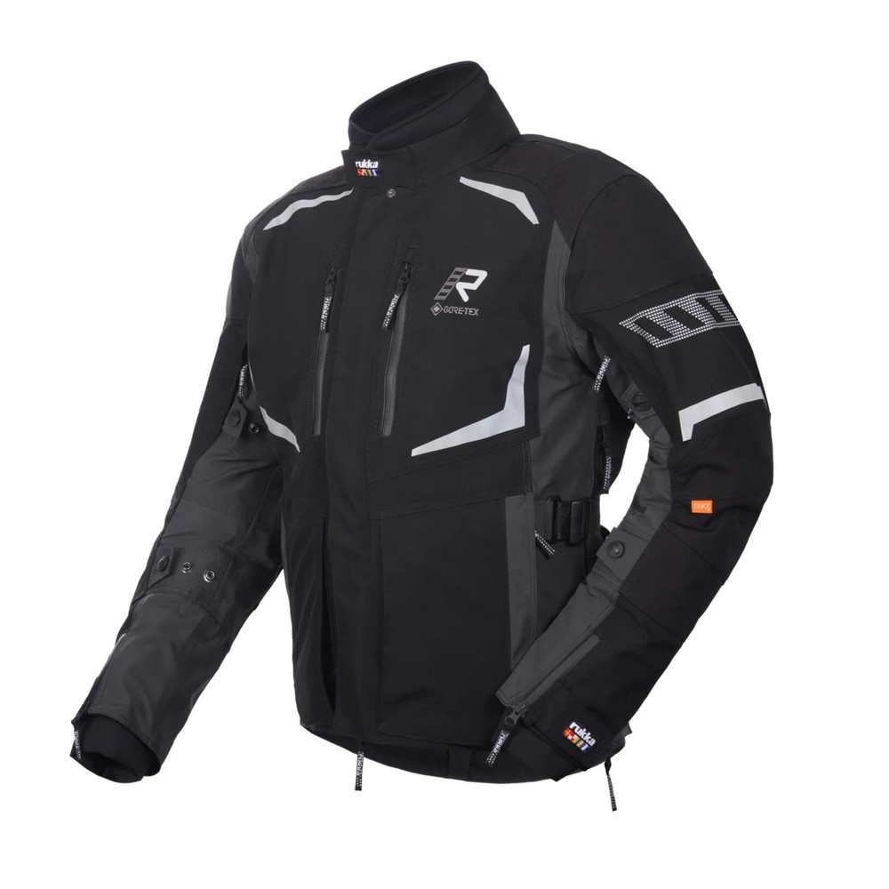 Men's Adventure Rukka Ventu-R Motorcycle Jacket Black 70234731R929