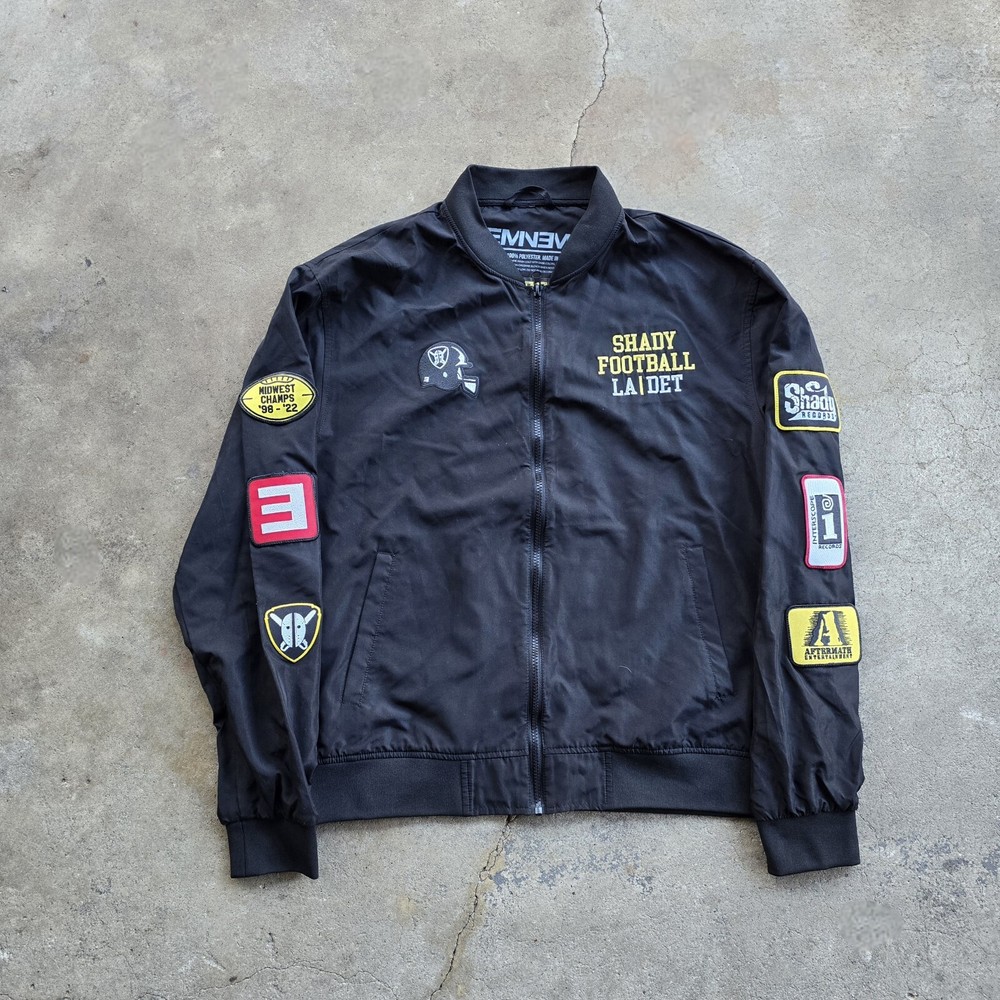 EMINEM Shady Football 2022  lightweight Bomber Jacket Black XL
