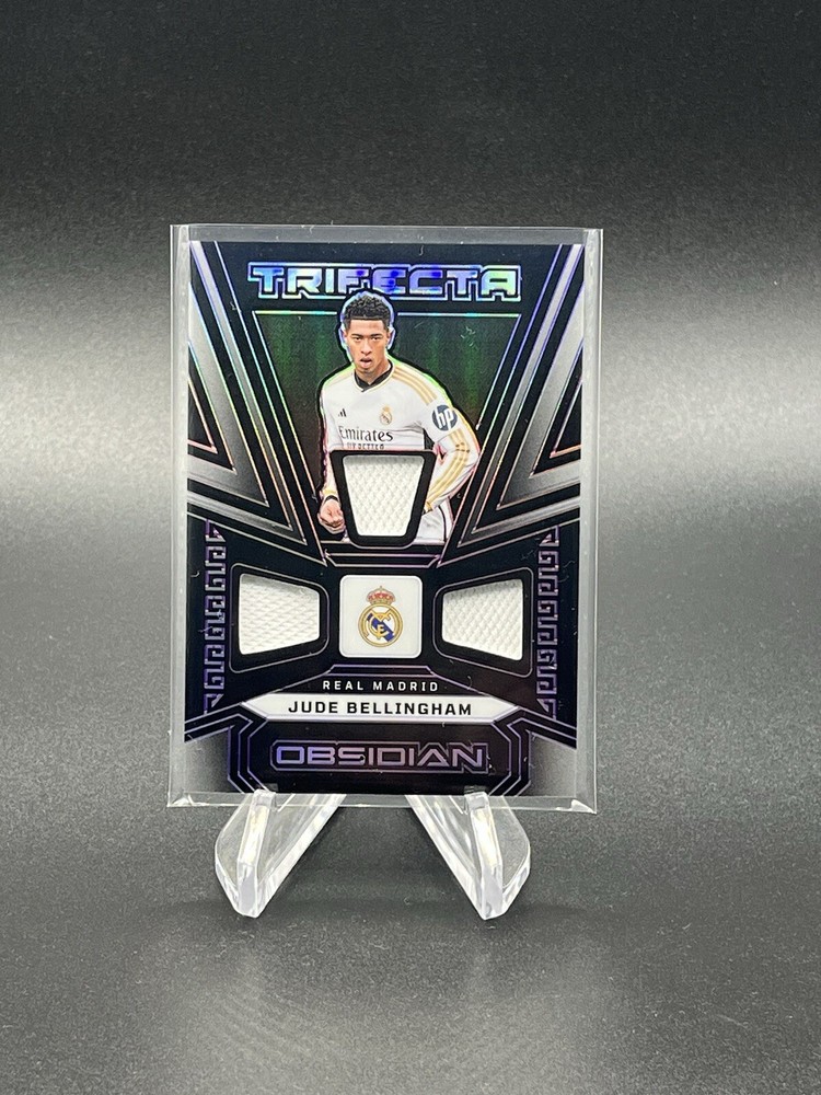 Jude Bellingham 2023-24 Obsidian Soccer Trifecta Patch /50 Real Madrid
