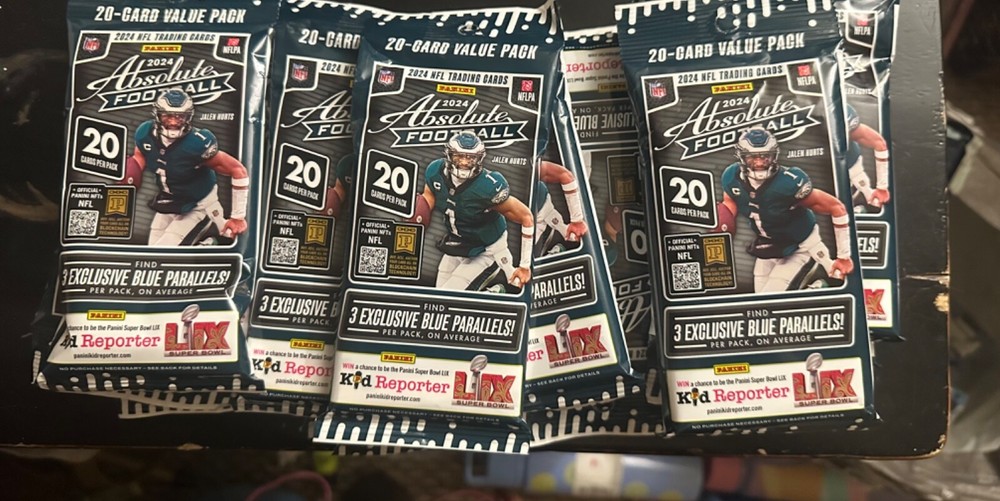 2024 Panini Absolute Football 20 Card Jumbo Value Cello - Sealed Fat Pack
