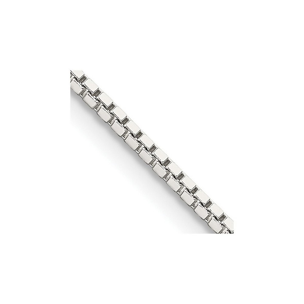 Curata 925 Sterling Silver 1.5mm Box Chain Necklace