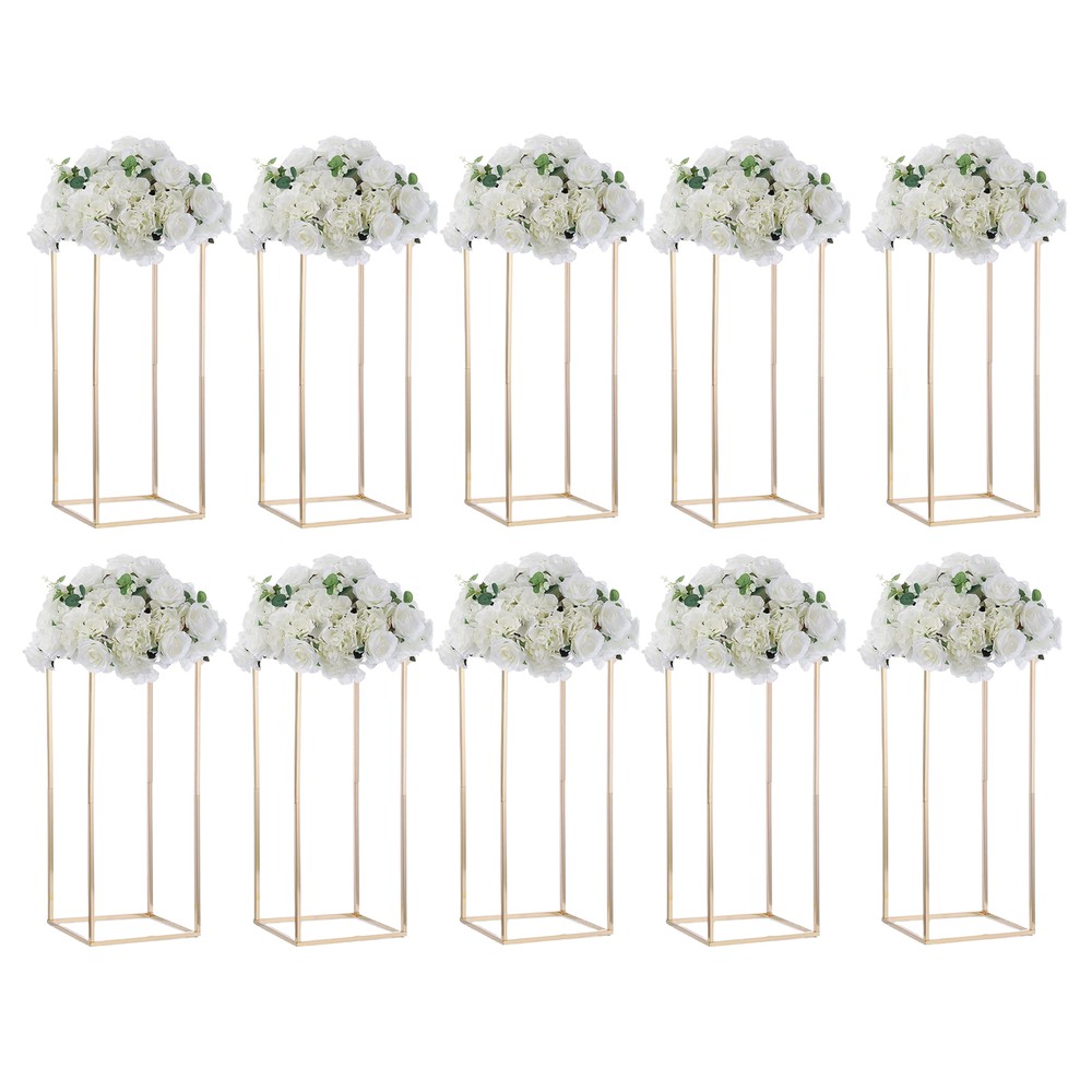 Metal Flower Floor Vase Column Flower Stand For Wedding Decoration 23.6Inch