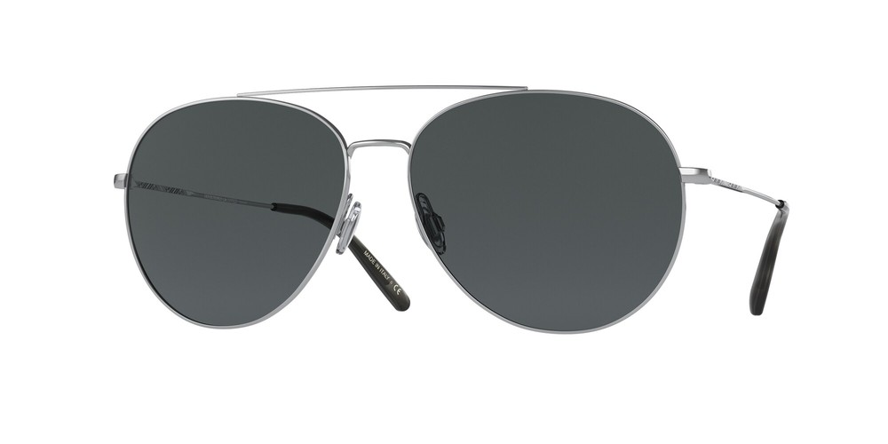OLIVER PEOPLES OV1286S 5036P2 Airdale Silver MN Polarized 58 mm Men's Sunglasses