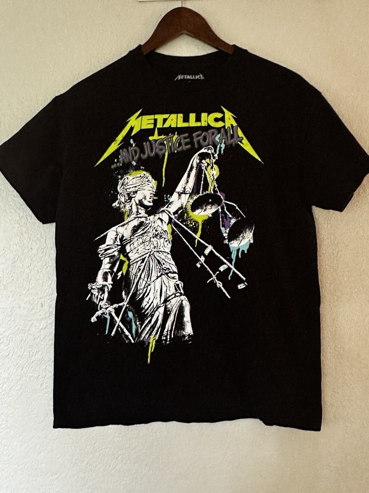 Metallica T-Shirt ...And Justice For All metal rock Official Mens sz Small Tee