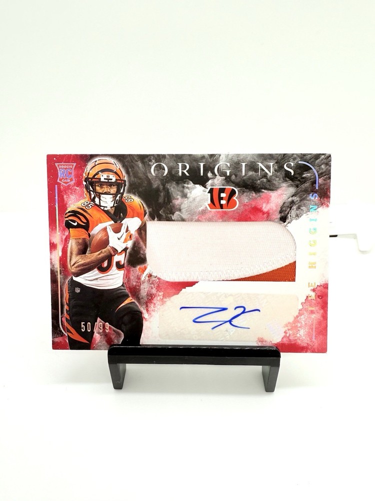 2020 Panini Origins /99 Tee Higgins #110 RPA Rookie Jumbo Patch Auto RC Bengals