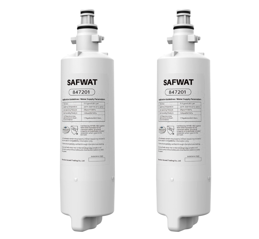 847201 Replacement for Fisher & Paykel 847201 Refrigerator Water Filter (2 Pack)
