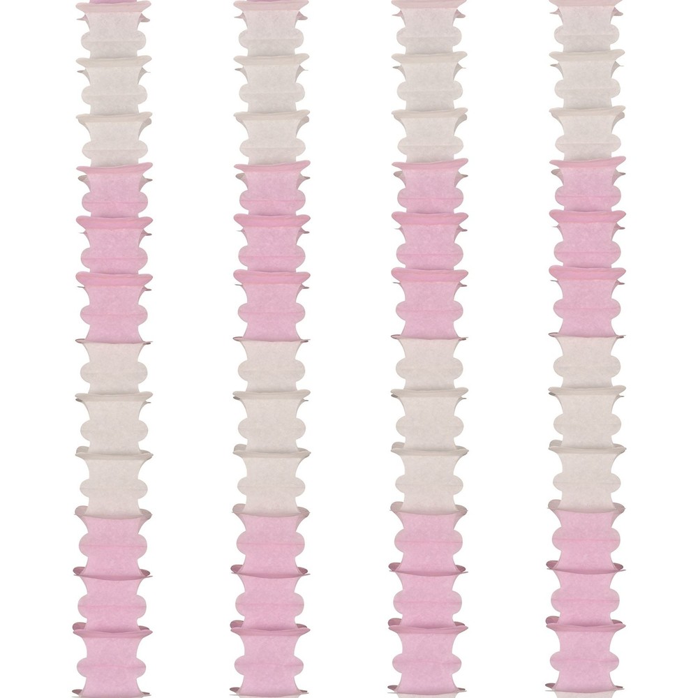 Beistle Pink and White Ceiling Drops for Party Decorations