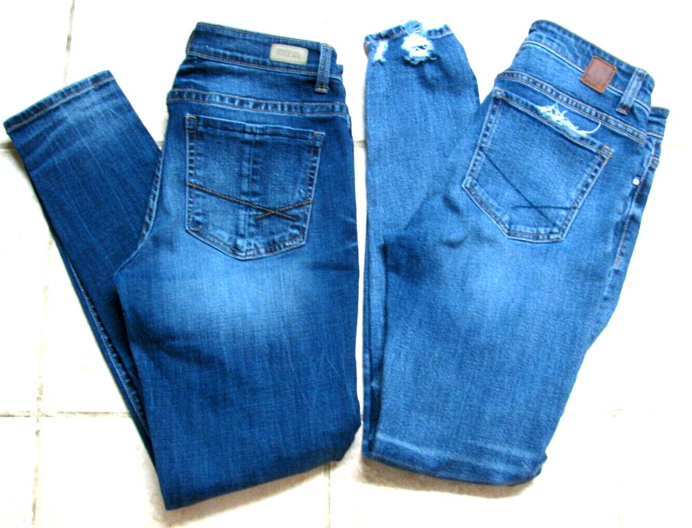 BKE Denim Buckle Payton Mid-Rise Skinny Jeans Sz 27 and 28