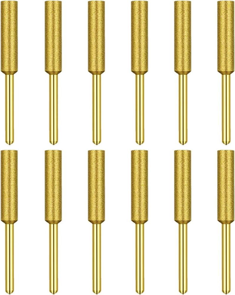 12 Pack Diamond Chainsaw Sharpener Sharpening Wheels, 7/32 Inch Chainsaw File Gr
