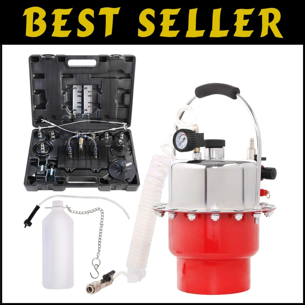Professional Pneumatic Brake Fluid Bleeder Set with Waste Oil Collection Bottle