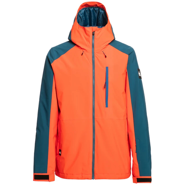 $200 Quiksilver Mission Block Jacket | Grenadine | Large