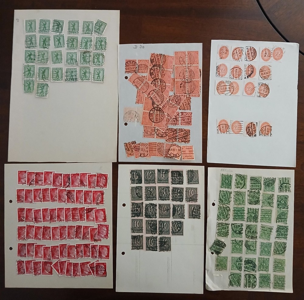 GERMANY - LOT OF STAMPS ON ALBUM PAGE  - #2008