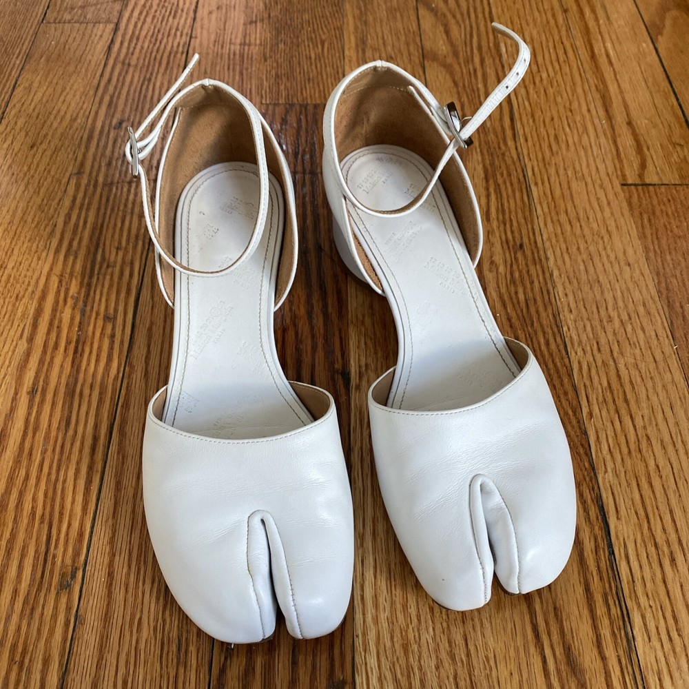 Maison Margiela Tabi White Mary Jane Pumps