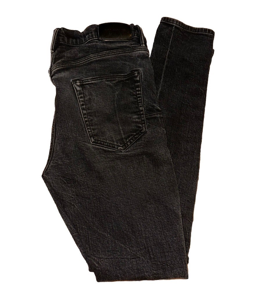 Purple Brand Jeans Mens Black Size 32 Slim Fit Button Fly