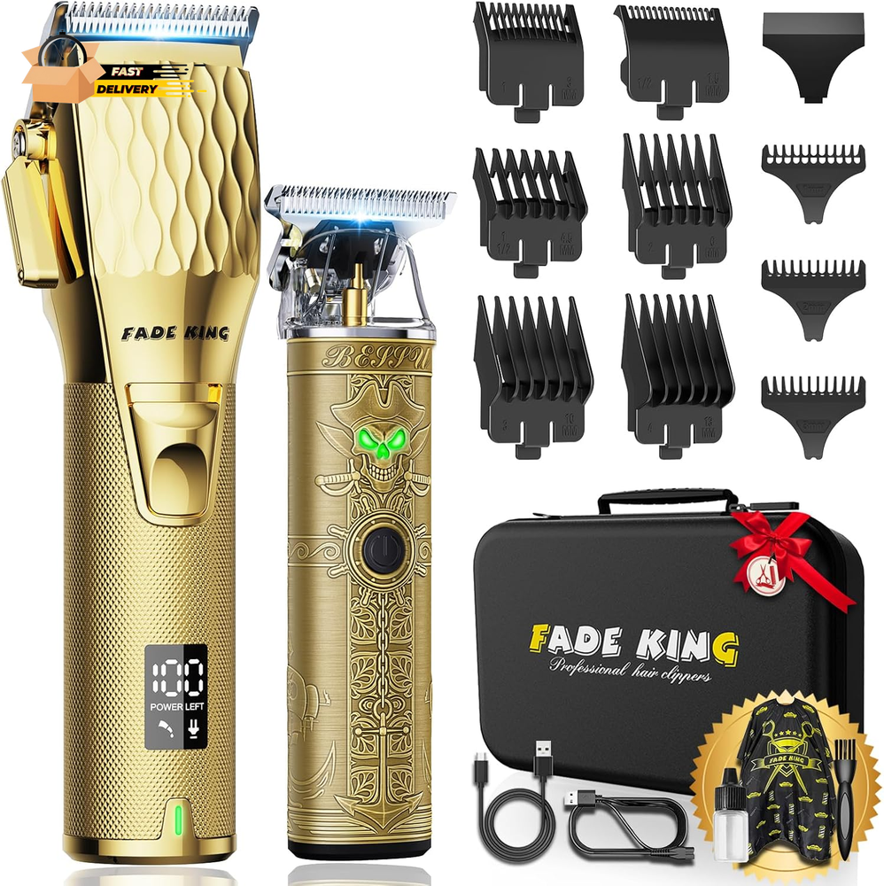 ® Professional Hair Clippers for Men - Cordless Hair Clippers, LCD Display Barbe