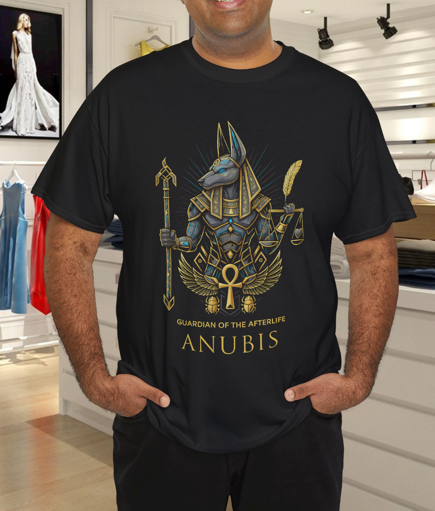Anubis God King Pharaoh Of Ancient Egypt Graphic Design T-Shirt