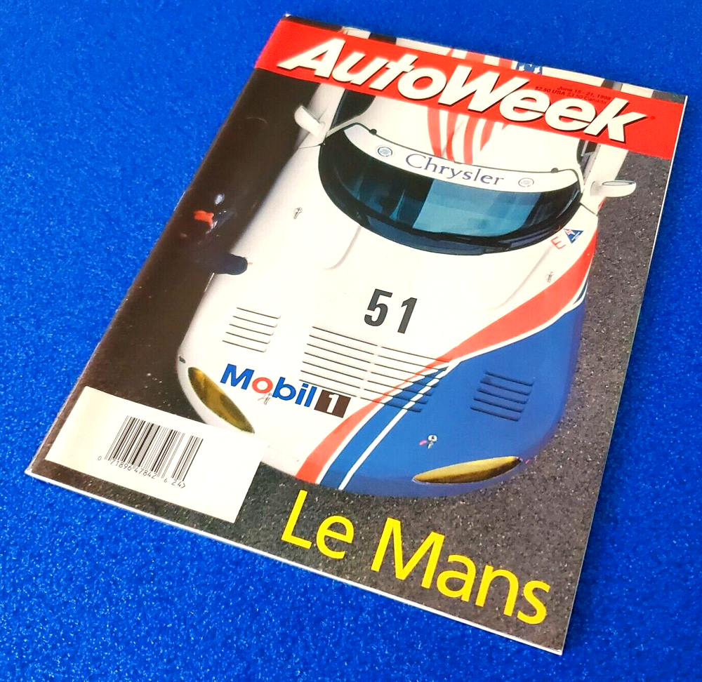 AUTOWEEK: LE MANS CHRYSLER DODGE VIPER CARS & MOTORSPORT MAGAZINE JUNE 1998