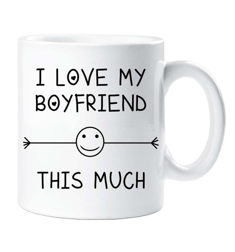 Funny I Love My Boyfriend Girlfriend Couple Mug Gift