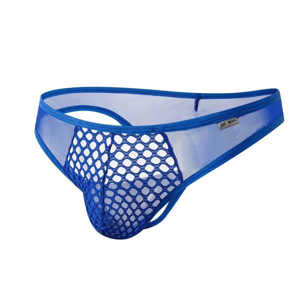 Men's Sheer Mesh Thong Underwear Sexy Pouch Transparent Jockstrap T-back Bikini
