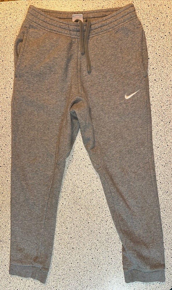 Mens Nike Sportswear Gray Club Swoosh Joggers  Size Small