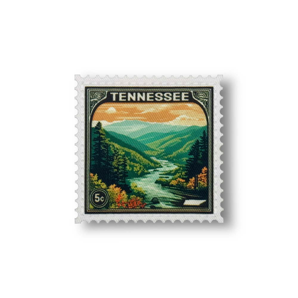 Vintage State Postage Stamp Patch | Tennessee