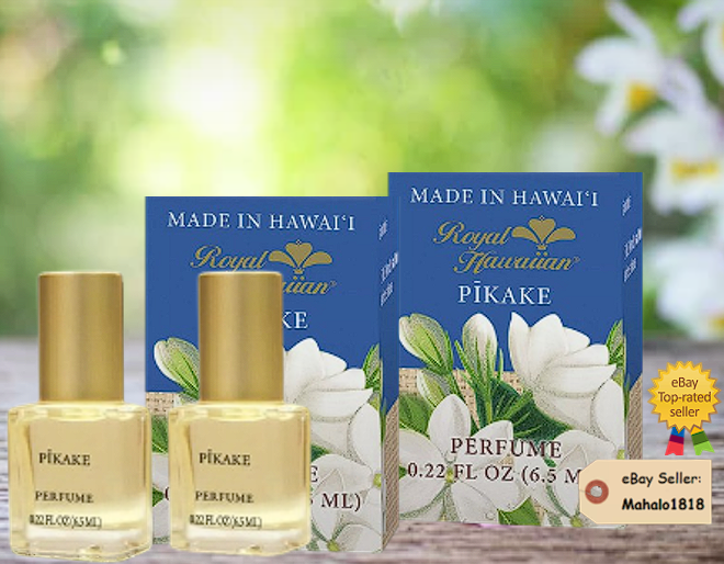 (2) Hawaii Pikake - Jasmine Flower Perfume By Royal Hawaiian Perfumes.22 fl oz