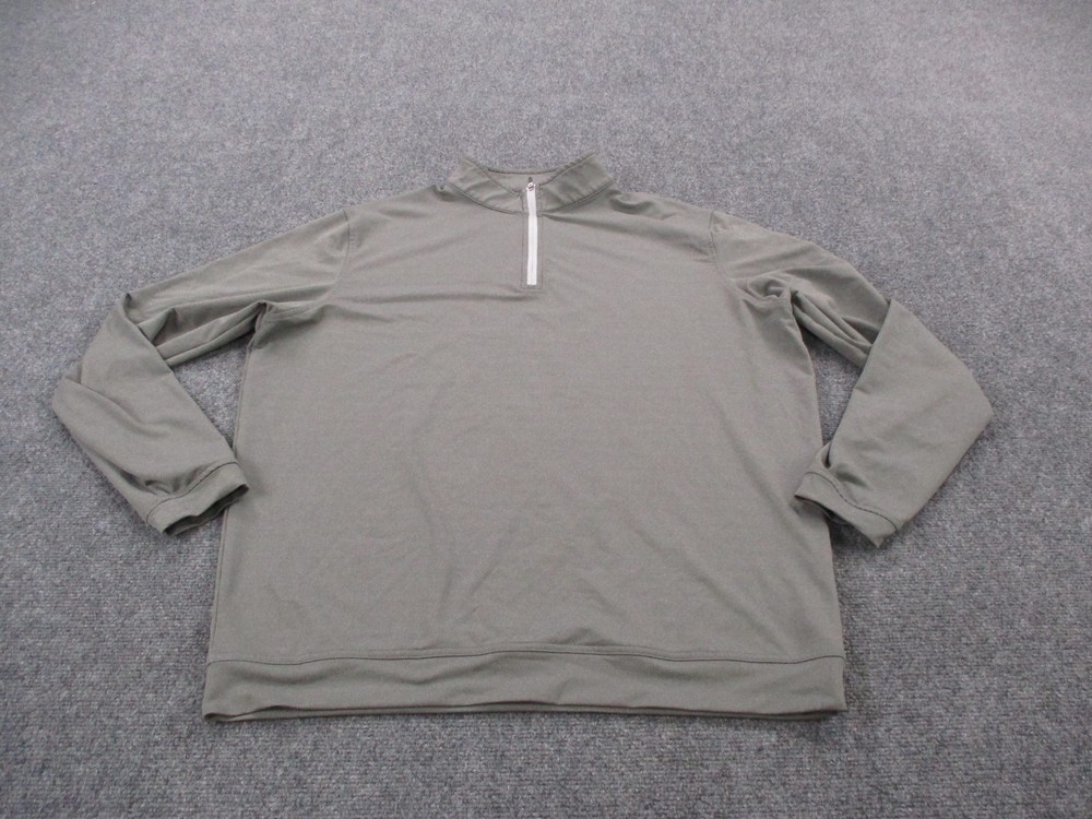 Peter Millar Jacket Mens XL Gray Wicking Performance Golf Stretch Pullover