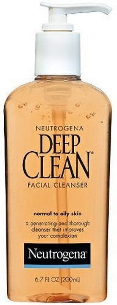 Neutrogena Deep Clean Facial Cleanser, For Normal to Oily Skin 6.7 fl oz