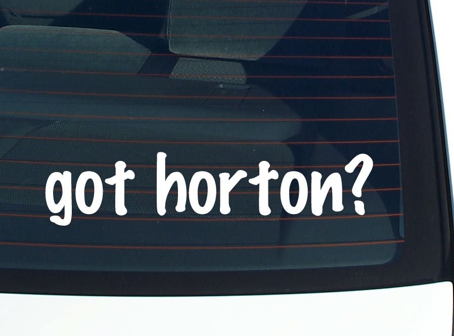 Horton Family Funny Car Decal Bumper Sticker Vinyl Window Pride