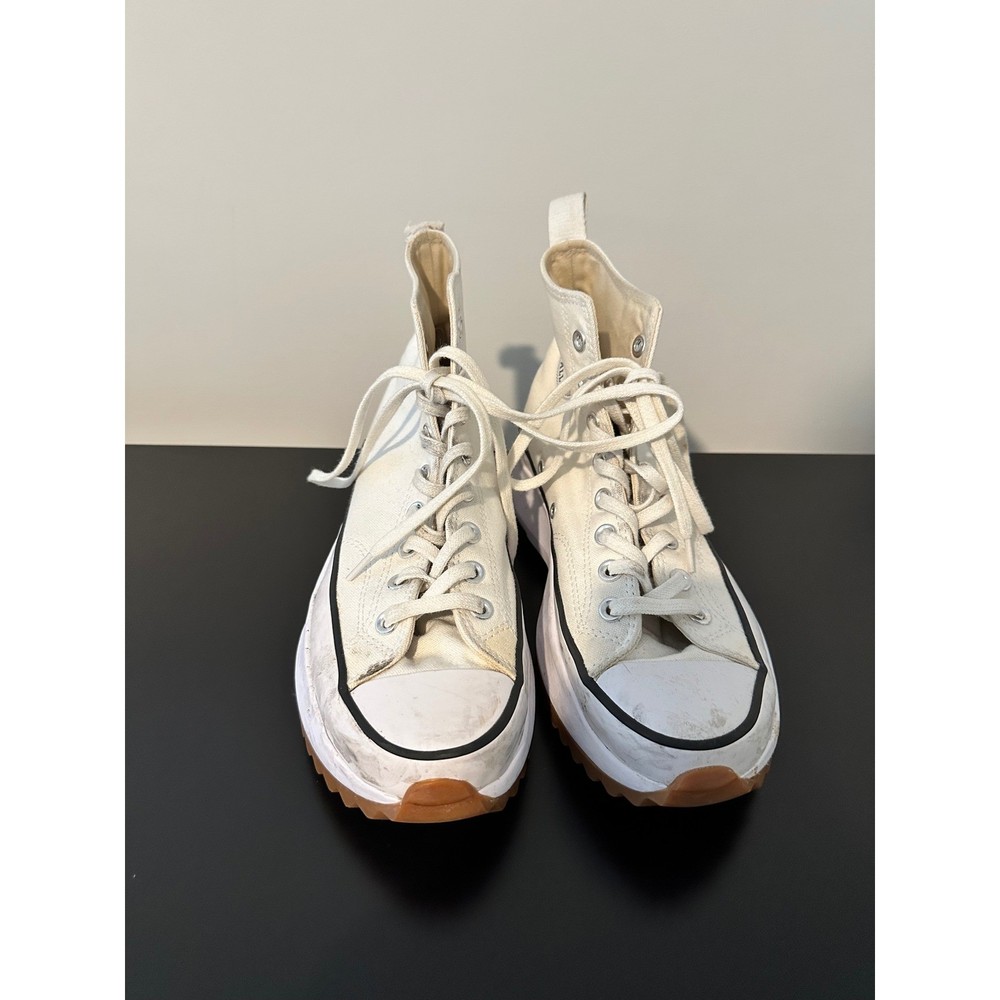 White Converse Run Star Hike High Top Platform Sneakers Women's 7.5