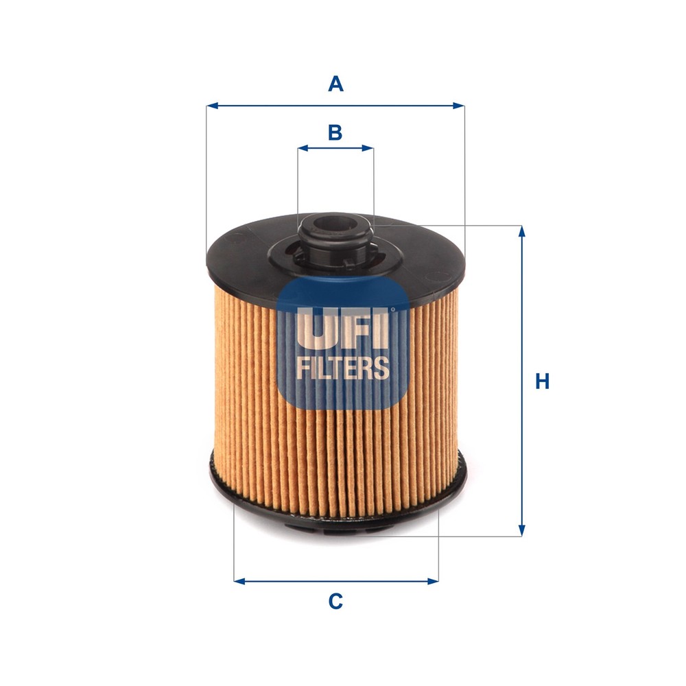 UFI 25.173.01 Oil Filter Compatible with VOLVO XC40 1.5 T2 2018 Onwards