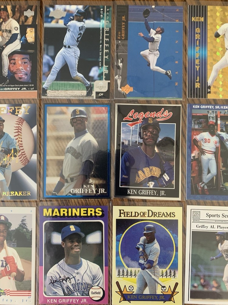 Lot of 12 Ken Griffey Jr MLB HOF Mariners Upper Deck Baseball Cards