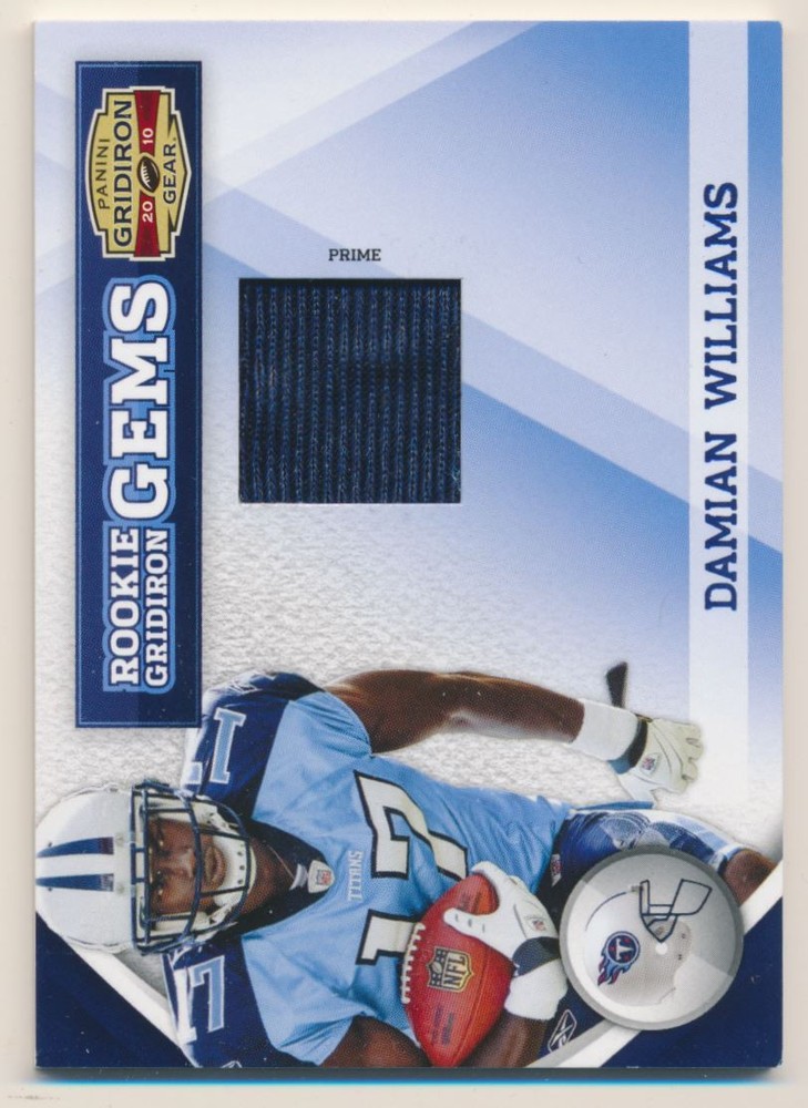 2010 Gridiron Gear Rookie Gems Jersey #271 Damian Williams 50/50