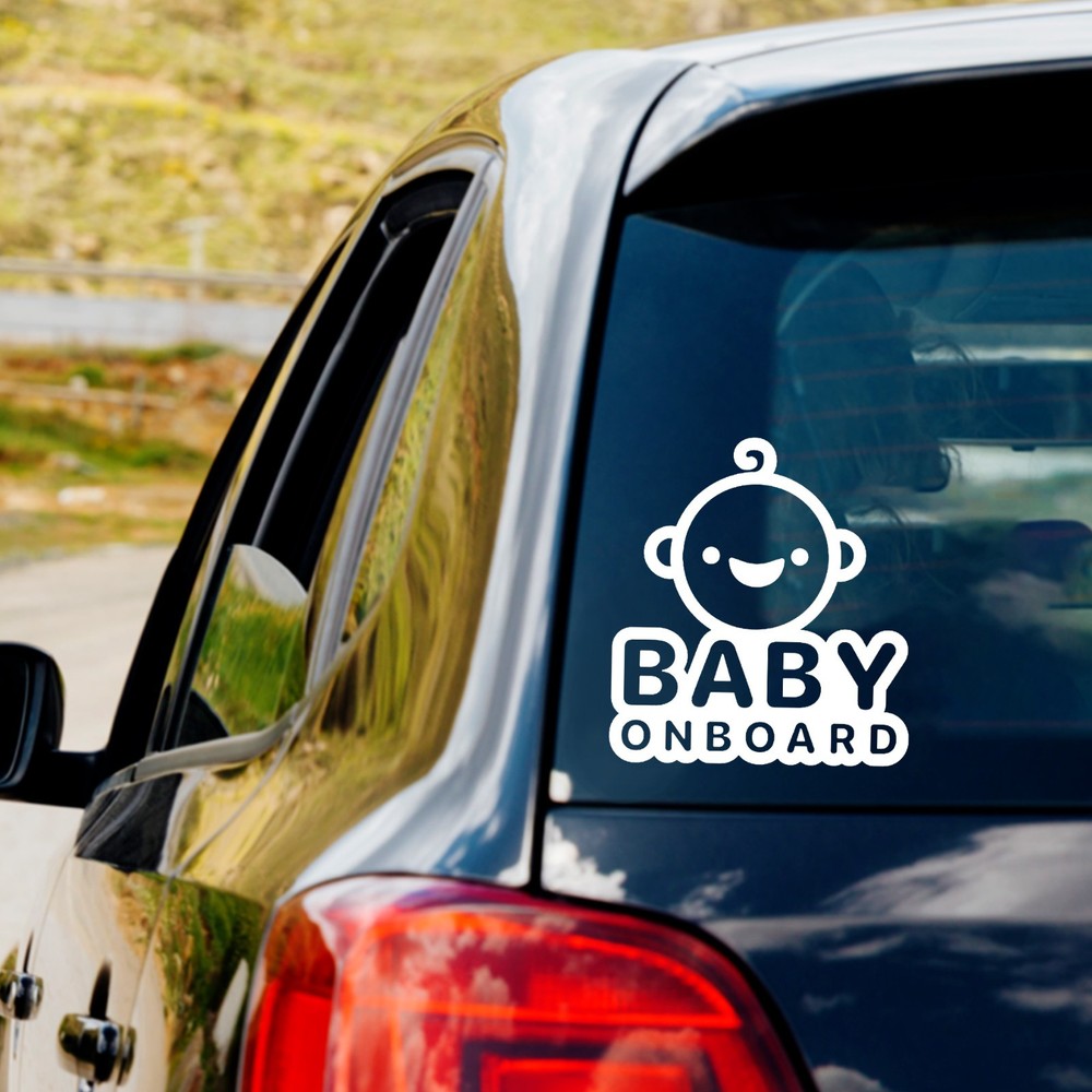 Cute Baby on board Vinyl Decal Sticker Car Truck Window Laptop