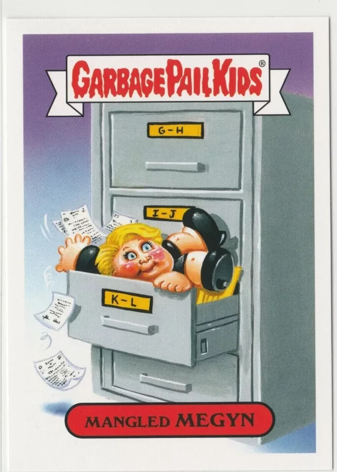 Mangled Megyn 3b Garbage Pail Kids GPK 2016 Prime Slime Trashy TV Trading Card