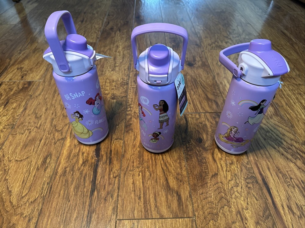 Zak Disney Leak Proof  20 OZ  Water Bottle Princess Belle Moana Tangled Arie