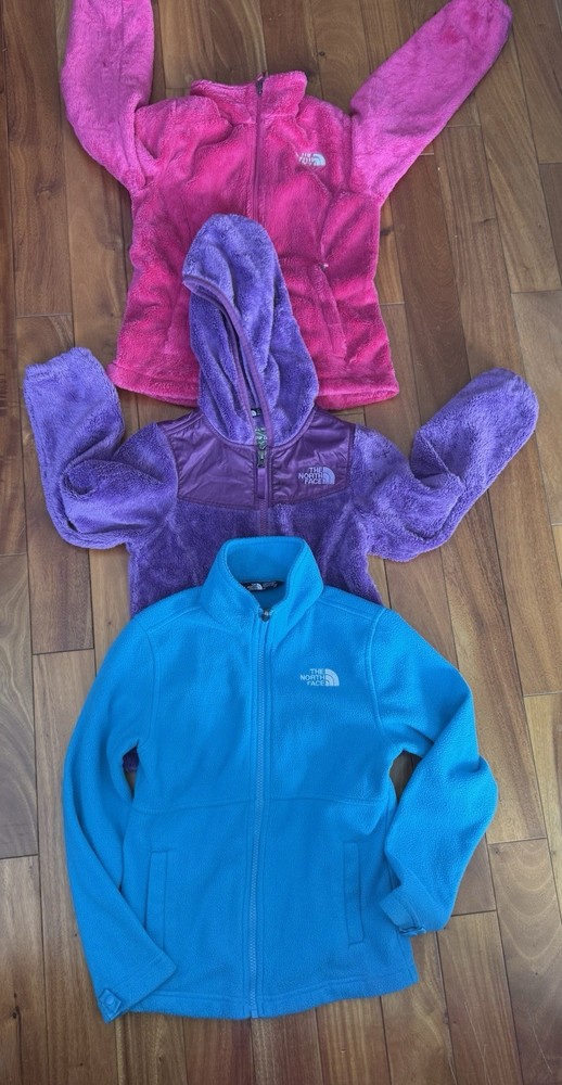 North Face Kids 6/7 Fleece Sweater Bundle Set Warm Winter