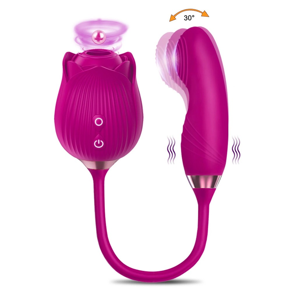 10 speed Rose Female Anniversary Female Birthday Gift Massage Tongue Licking NEW