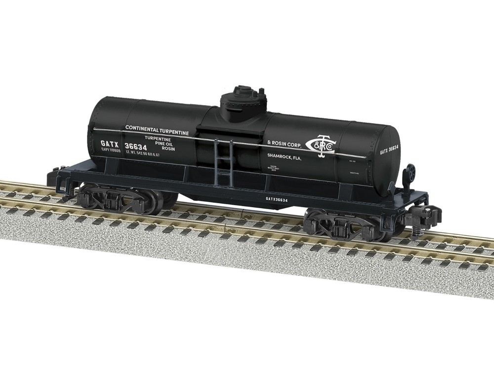 LIONEL AMERICAN FLYER S GAUGE CONTINENTAL TURPENTINE TANK CAR #36634 NEW 2119330
