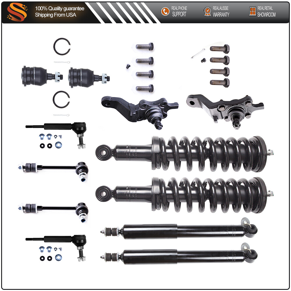 1996-2002 Toyota 4Runner Front & Rear Suspension Kit with Shocks Struts Sway Bar Tie Rods
