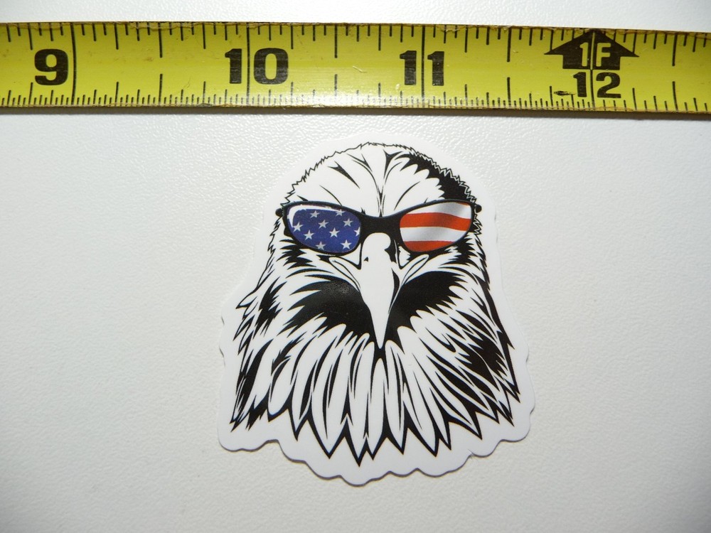 BALD EAGLE SUNGLASSES DECAL STICKER JOB WORK OCCUPATION