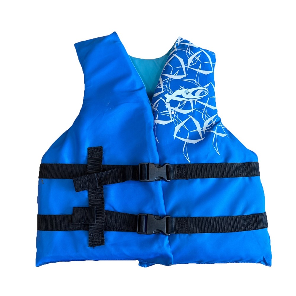 Universal Youth Open-Sided Life Vest Jacket 50-90lbs Blue Limited Time-image