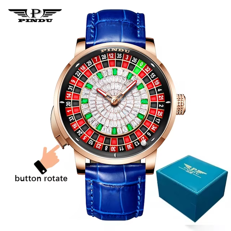 Russian Roulette Dial Men’s Automatic Watch Sapphire Crystal