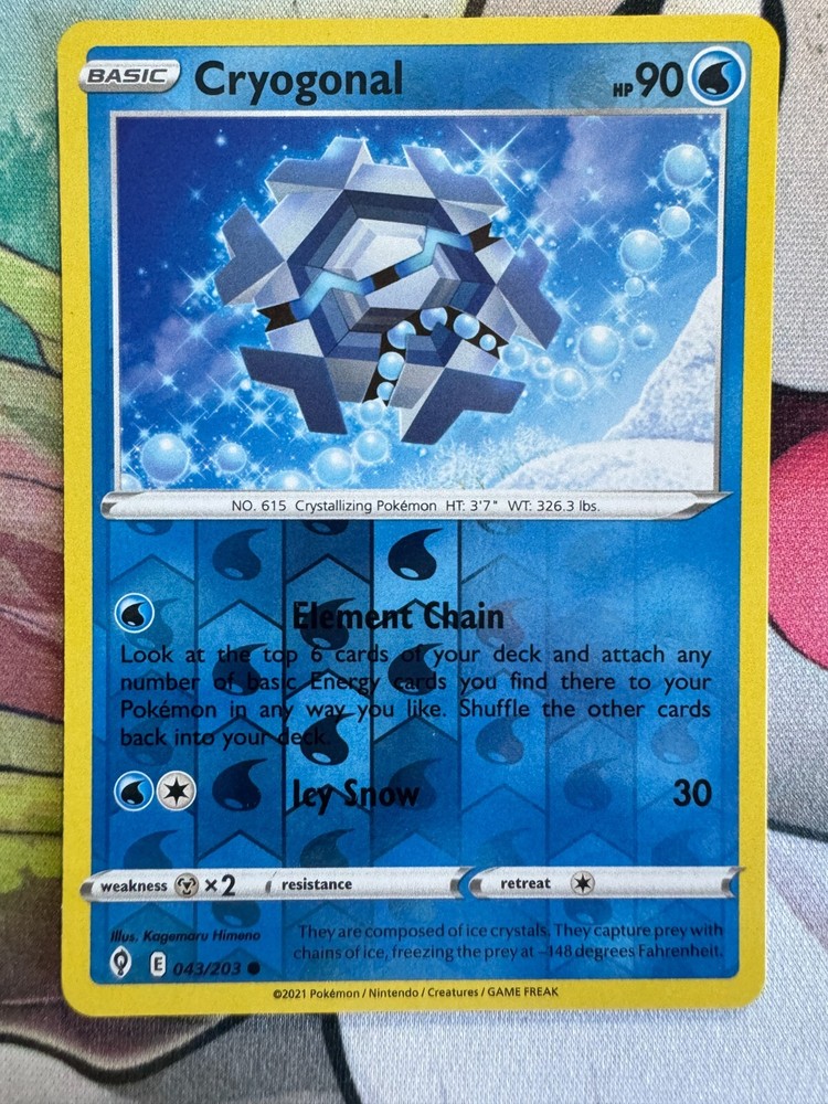 Cryogonal Reverse Holo English Pokemon TCG BKM426