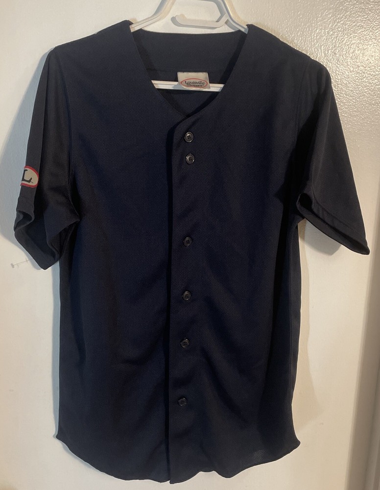 Retro Louisville Sluggers Blank Jersey Navy Old School MLB Baseball Shirt