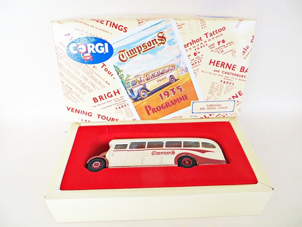 CORGI 97181 'AEC REGAL BUS/COACH, TIMPSONS'. 1:50. MIB/BOXED.