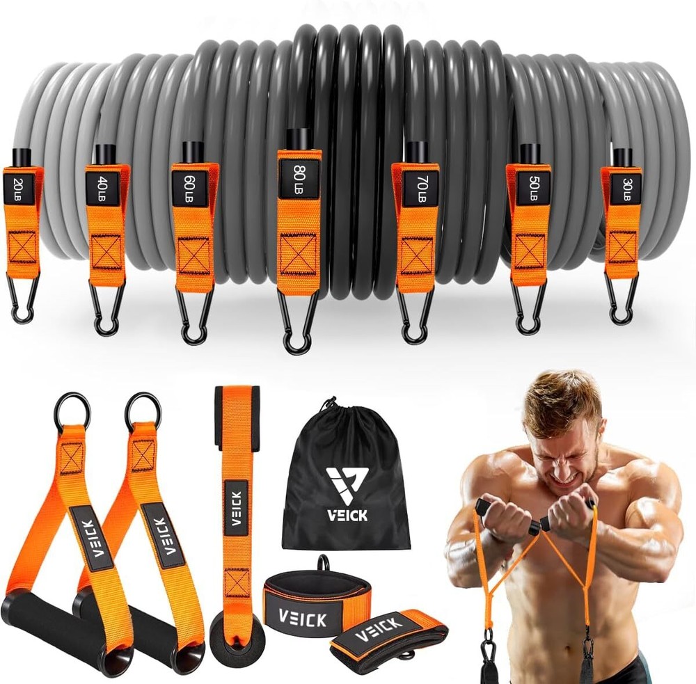 Resistance Bands for Workouts with Handles and Elastic Strength Training